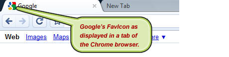 Google's favicon example